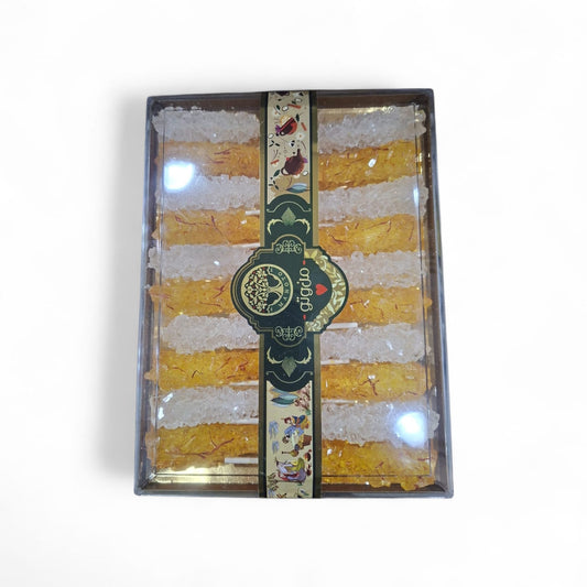 Kristallsocker mix, vit & saffran