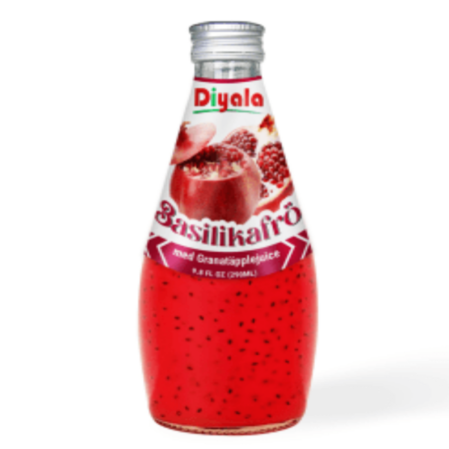 Basilikafrödryck granatäpple